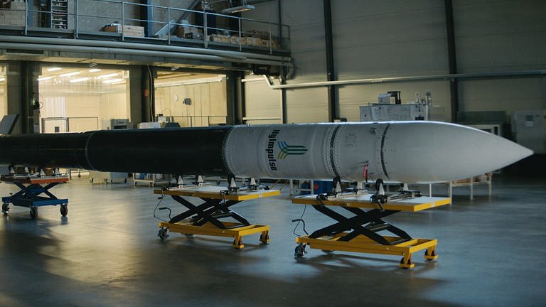 Rakete des Start-ups HyImpulse aus Neuenstadt am Kocher